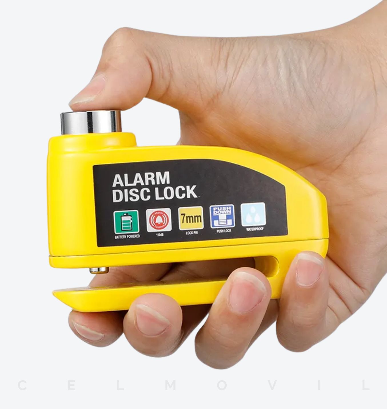 Candado de Freno Disco con Alarma para Motos Bicicletas